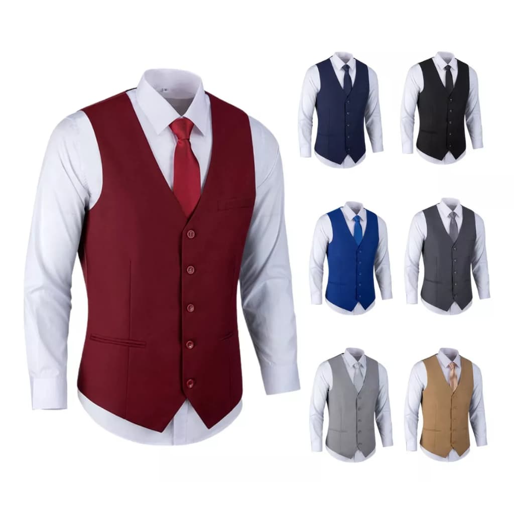 Colete Social Masculino Slim 4 Botoes em Varias Cores - Promoção