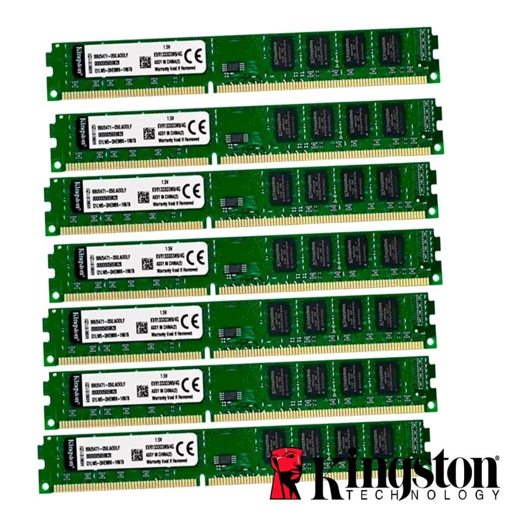 Memória Kingston UDIMM, 8GB, 1600MHz, DDR3, Para Desktop - KVR16N11/8 Nota Fiscal Envio Expresso