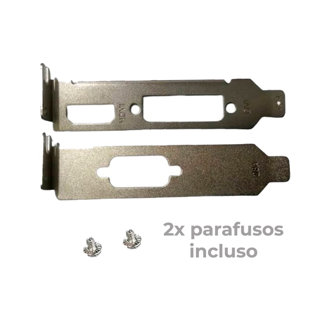 Espelho Low Profile P/ Placa De Vídeo Perfil Baixo Slim + Parafusos + Nota Fiscal
