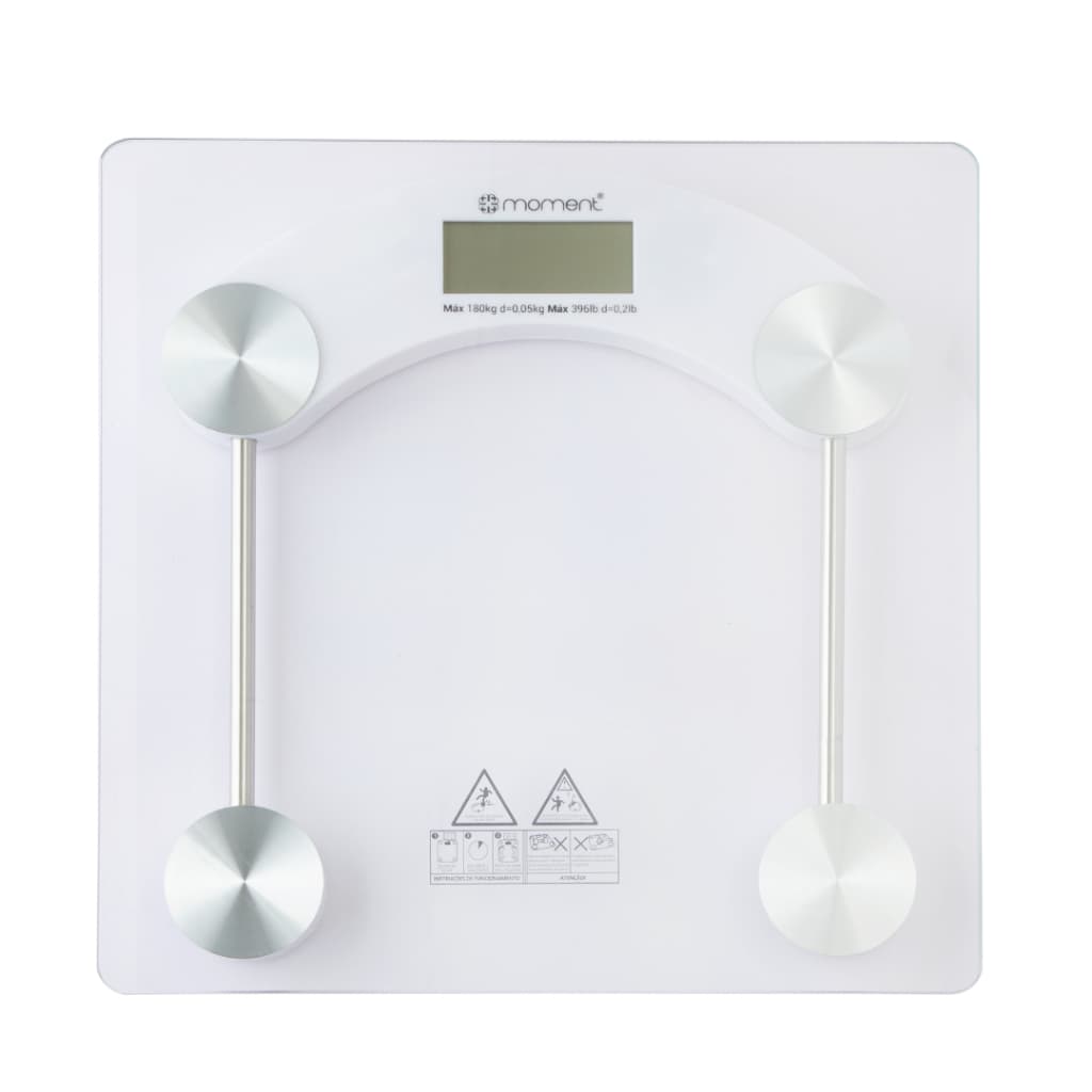 Balança Digital 180 Kg Alta Precisão em Vidro Temperado Peso Corporal para Banheiro Academia Crossfit Casa Fitness