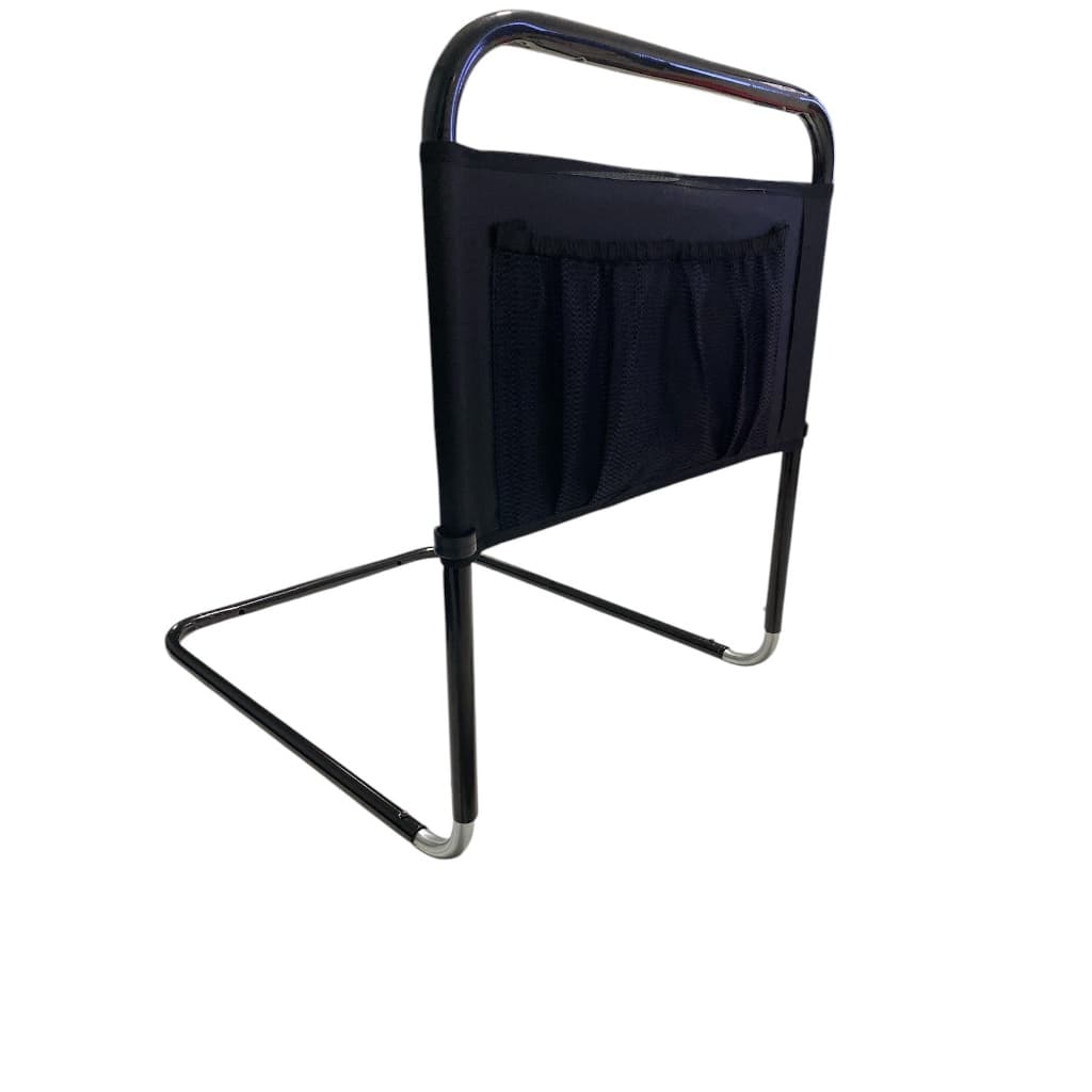 Grade De Cama Apoio PRETA Segurança para Idoso Reforçada ,Lona e com bolsos