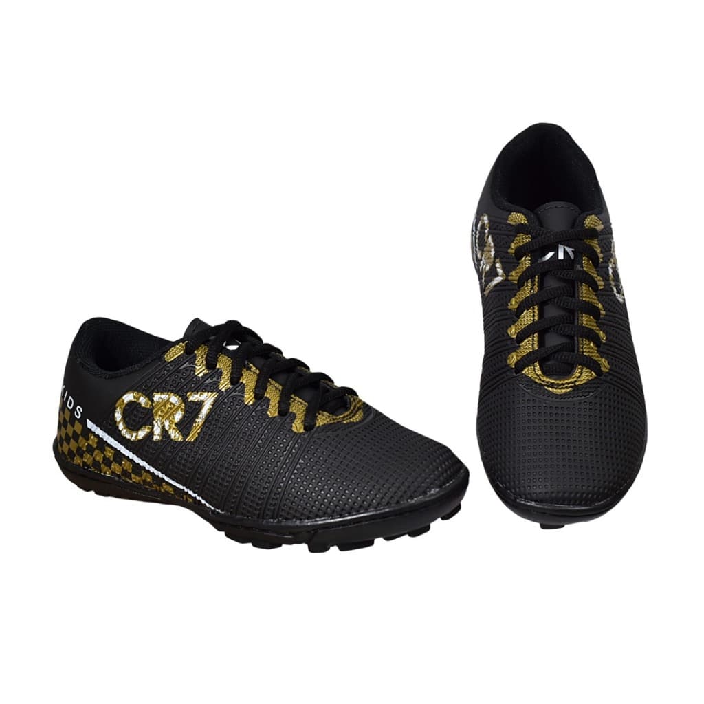 Chuteira Infantil Society Tenis Futebol cr7 Menino Grama Sintética promoção
