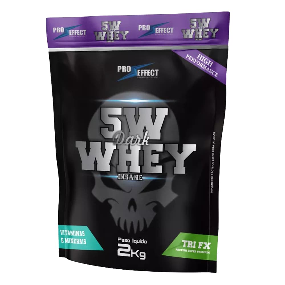Whey 5W Dark Insane 2Kg Refil - Pro Effect