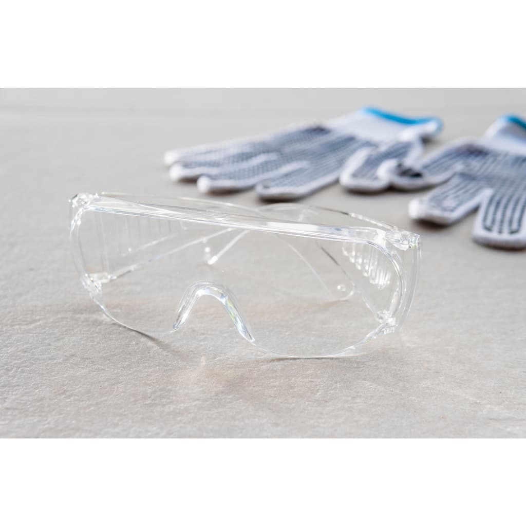 KIT 2 Oculos Segurança Sobrepor Antirespingo Protector Antiembaçante Proteção Transparente Antirrisco EPI Transparente