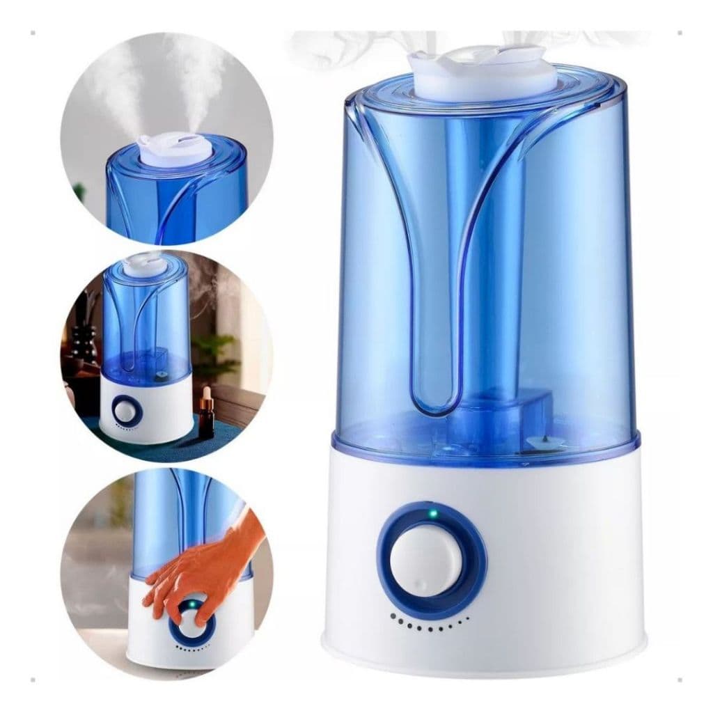 Umidificador De Ar 2L 3,5L 2.6L 2,7L Ultrassônico Saida Dupla Tratamento Respiratório Difusor Grande Bivolt Led