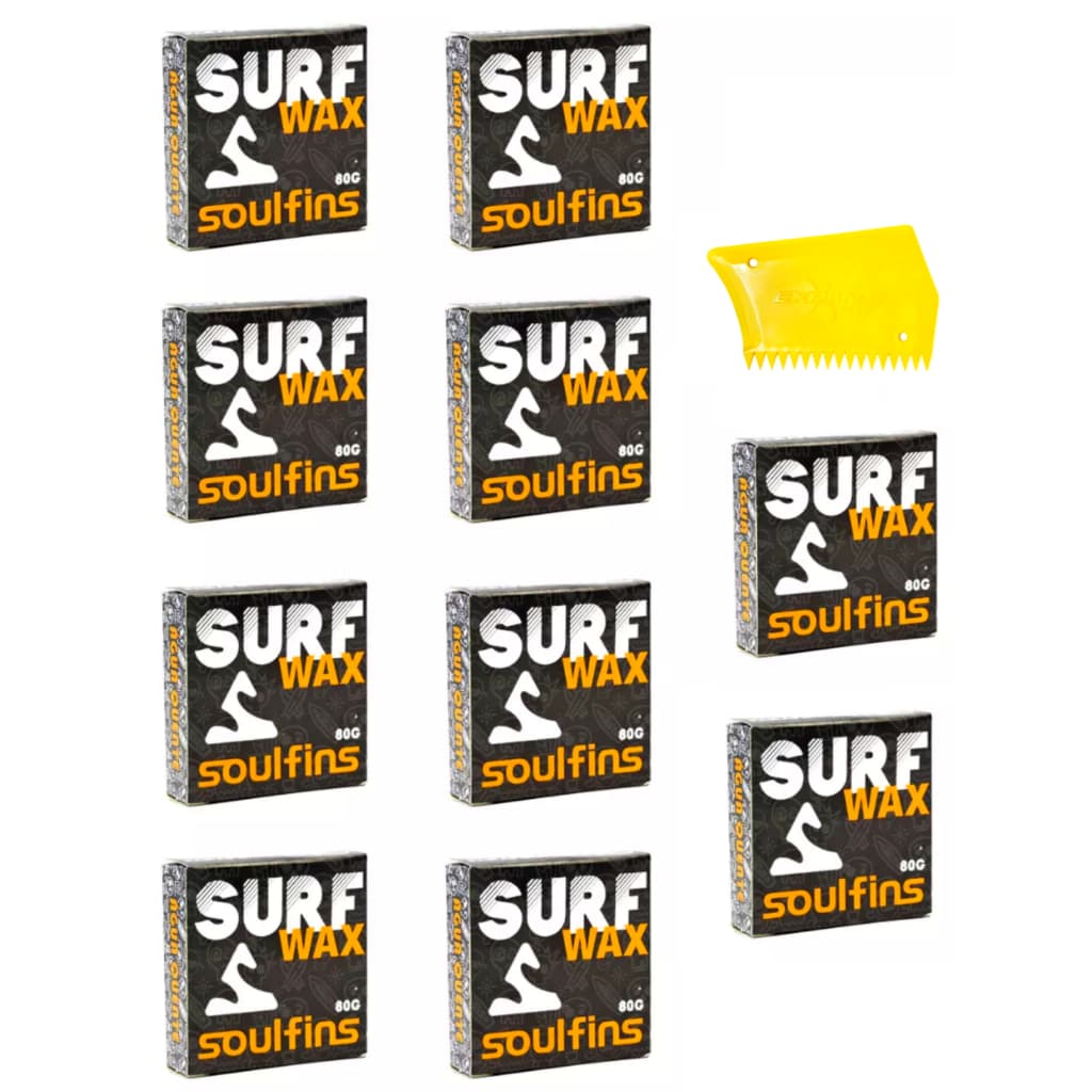 10 Parafinas Wax Surfing Água Quente+ 1 Raspador - Parafina Surf