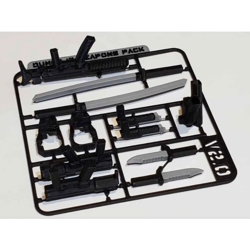 kit armas dummy 13 - 12 itens