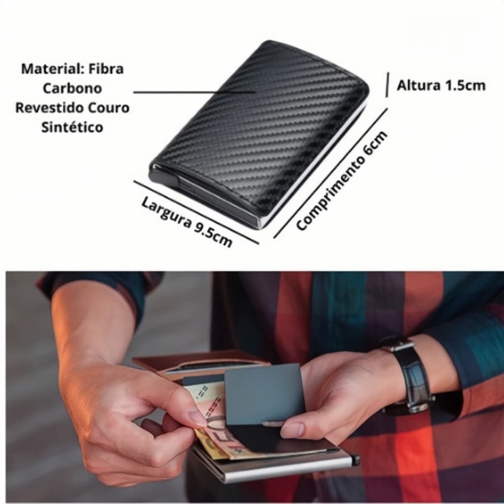 Carteira Masculina Ultra Fina Vertical Pequena Porta Cartão promover Promoção