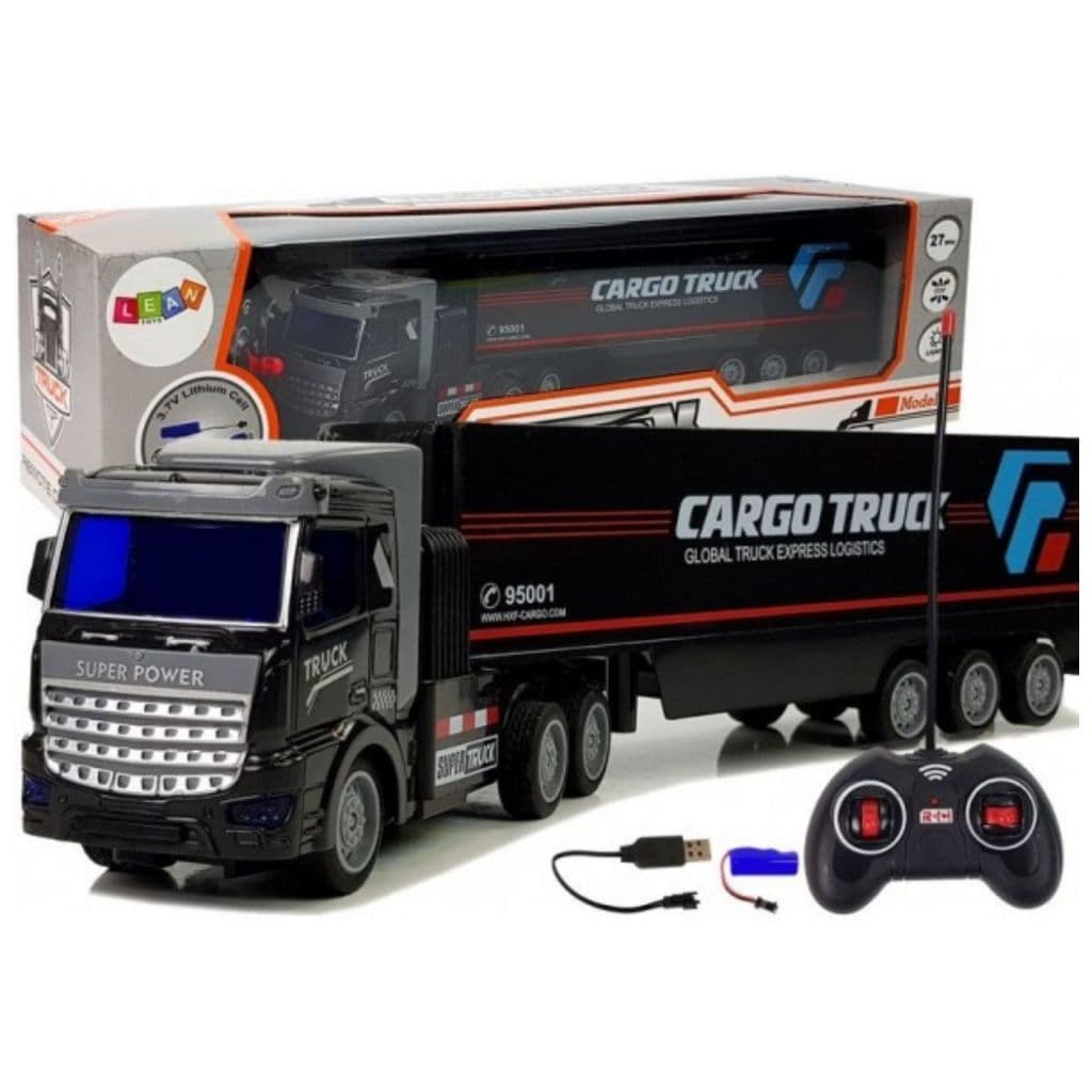 Caminhão De Controle Remoto Recarregável Truck Brinquedo Carreta
