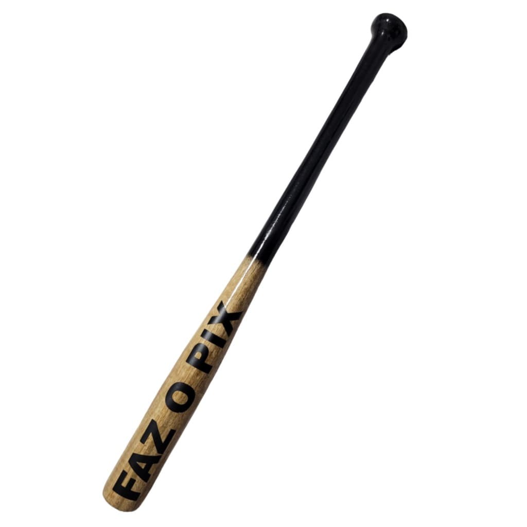 Taco de Baseball Personalizado Faz o Pix Premium Madeira Maciça Super Resistente Bom Balanço e Empunhadura Envio em 24h