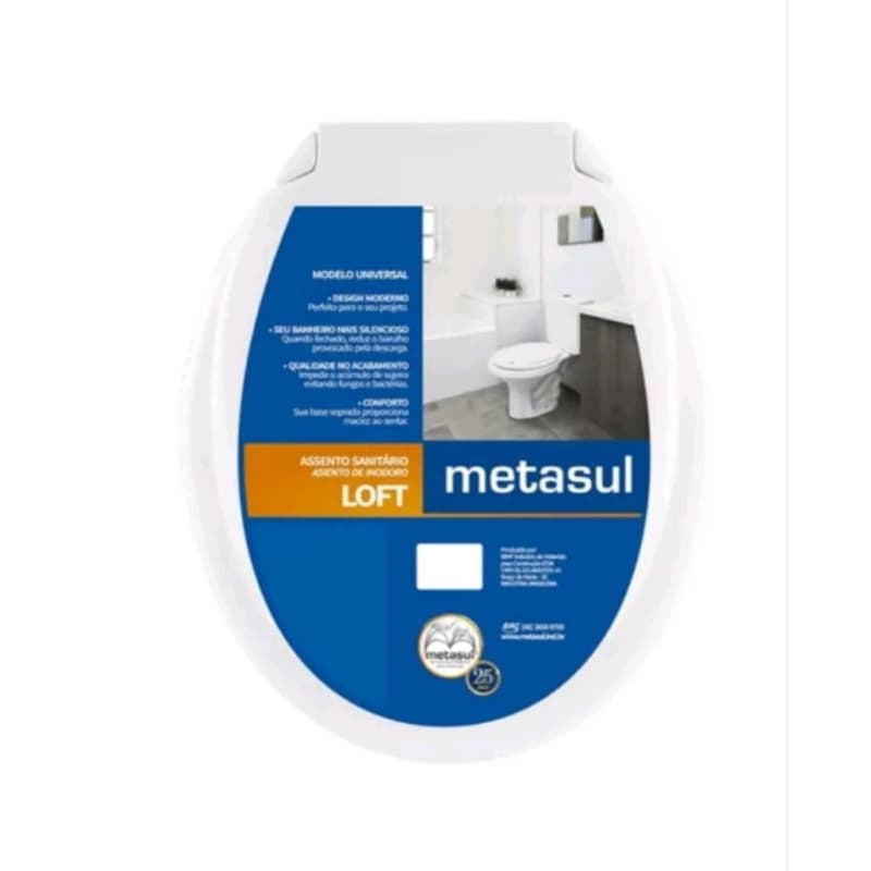 Assento Sanitária universal Oval Redondo