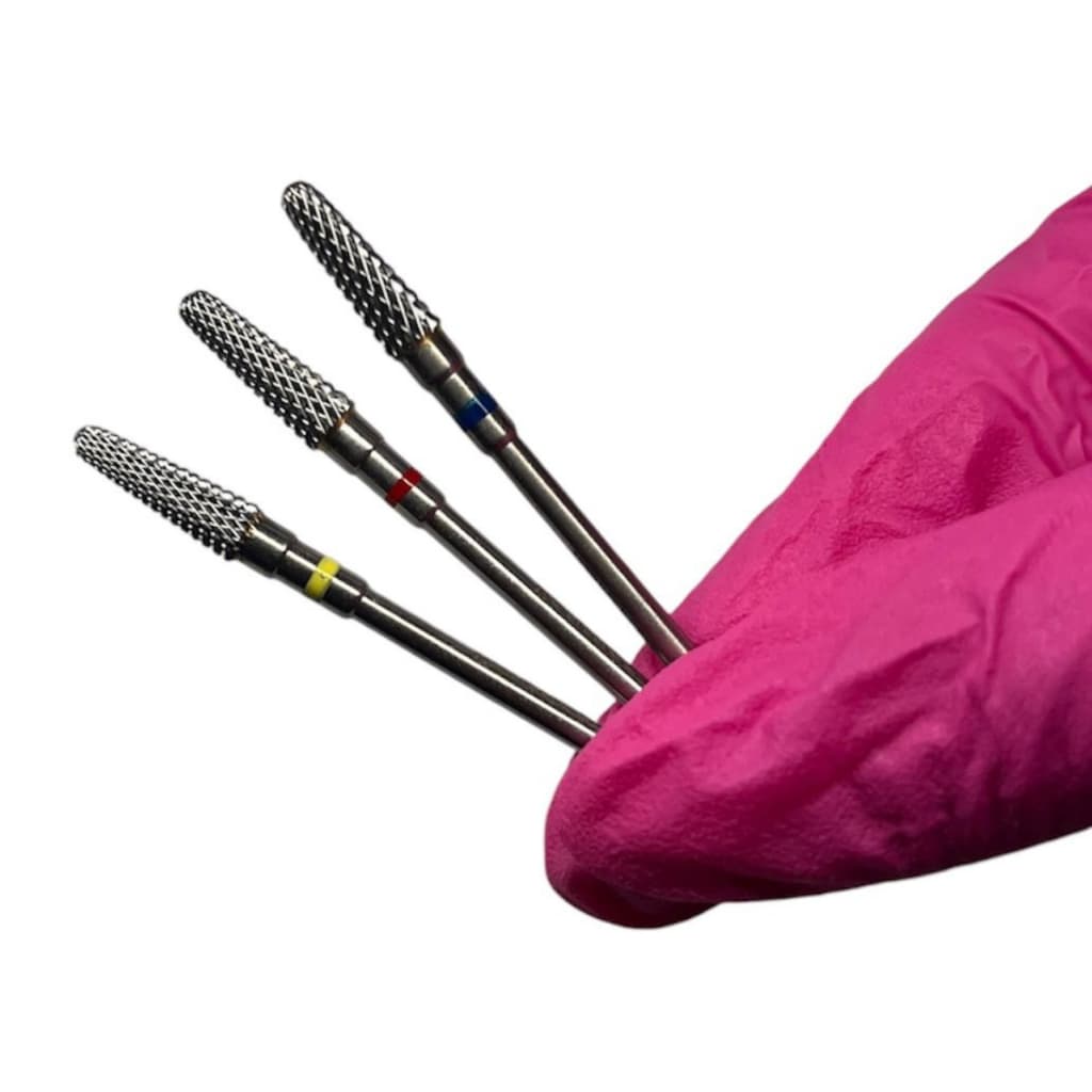 Broca de tungstênio cônica fina para alongamento de unhas de gel