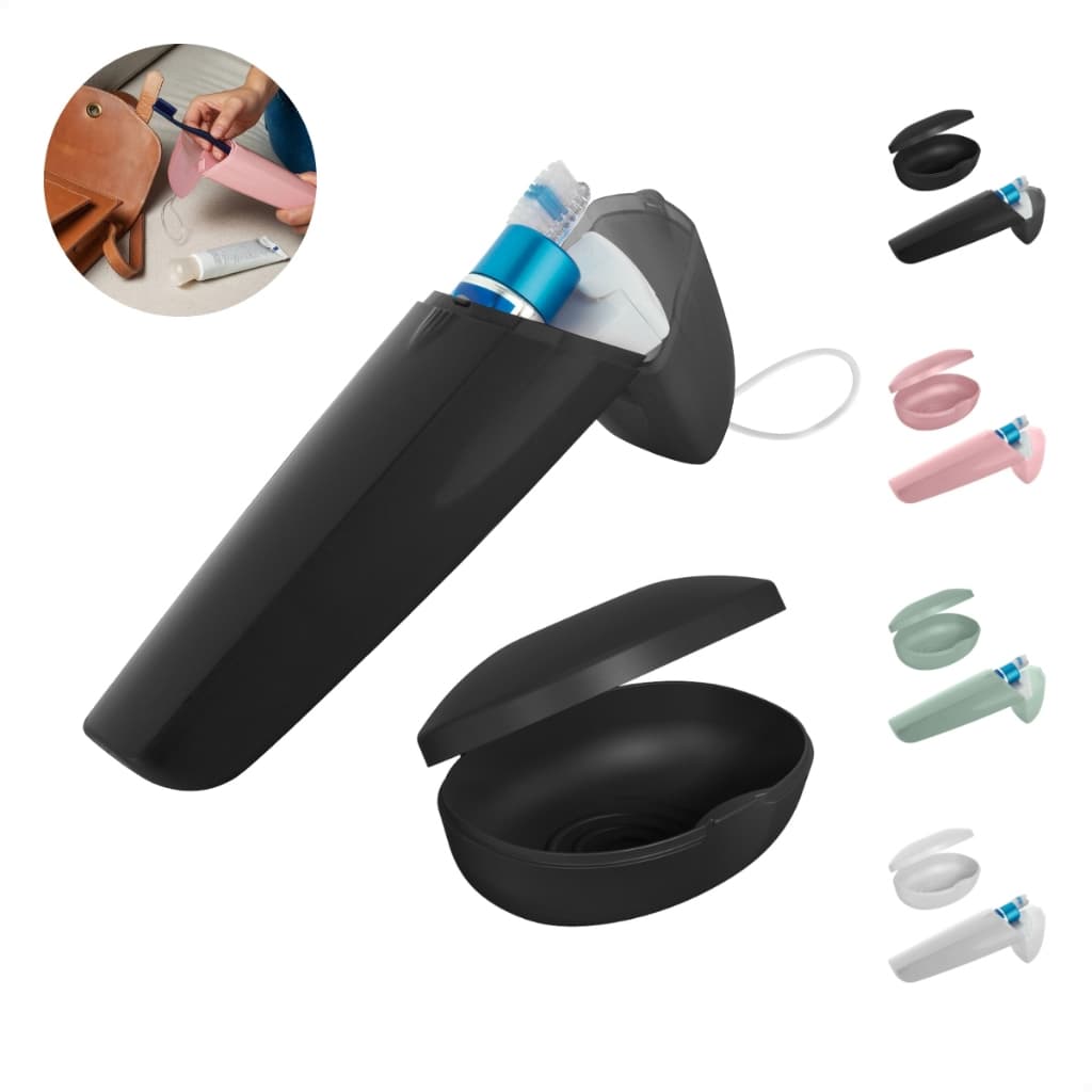 Kit Viagem Porta Escova De Dente Pasta E Estojo De Sabonete