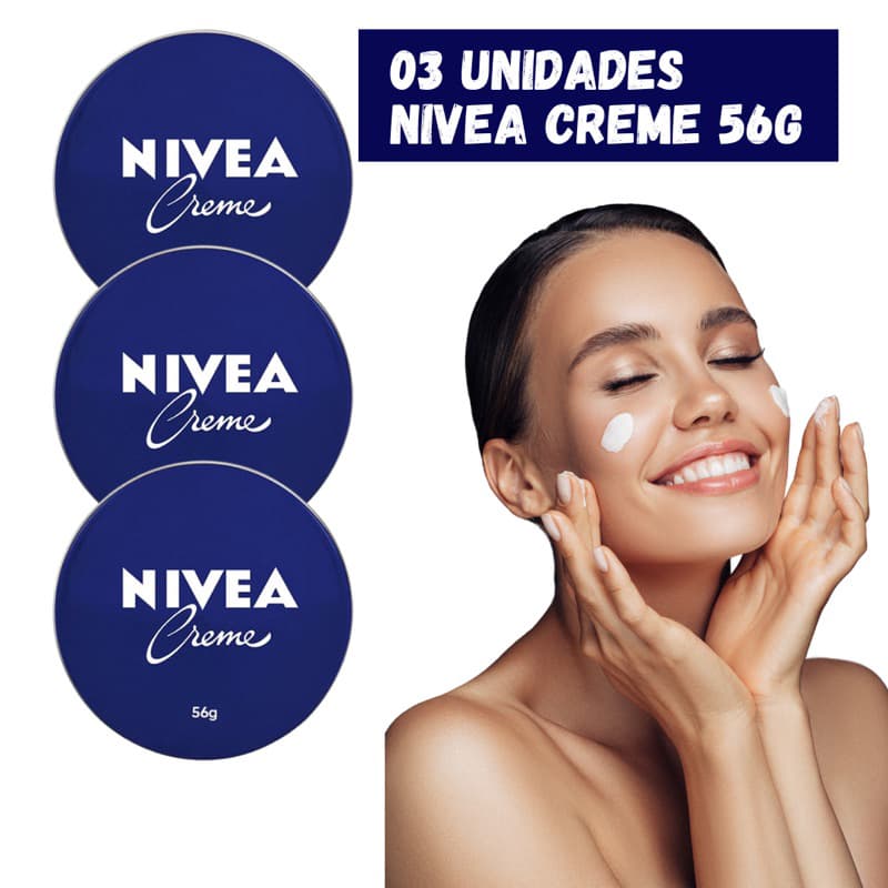 Nivea Creme Lata 56g 60ml Azul Hidratante Tradicional  Nivea
