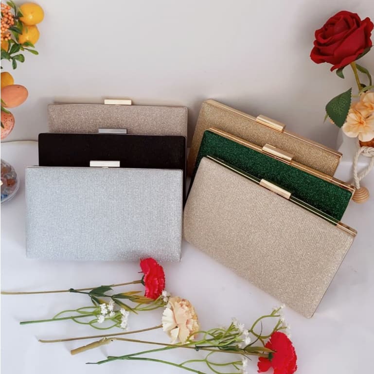 Bolsa Tiracolo / Carteira Feminina Com Glitter Para Festa / Banquete / Casamento WT168-11