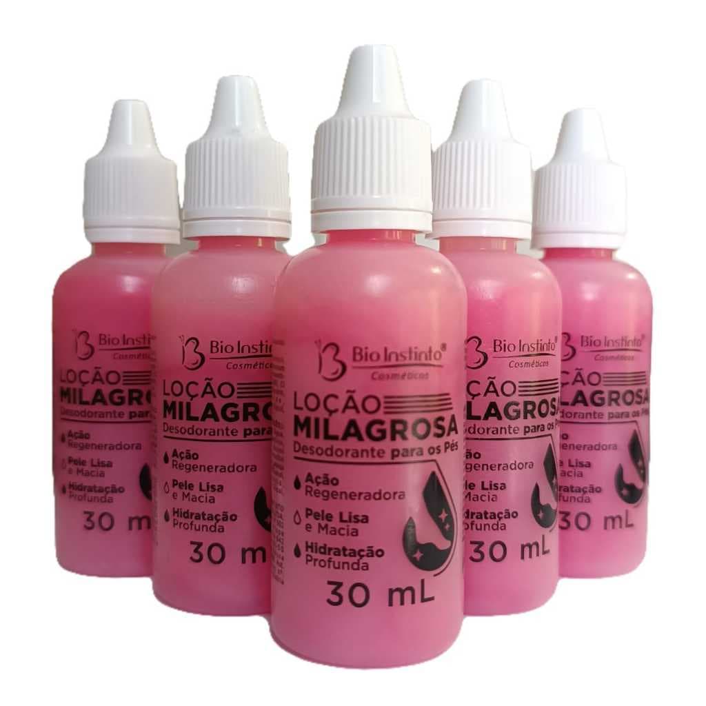 kit 6 Loção Milagrosa 30 ml para os Pés Bio Instinto