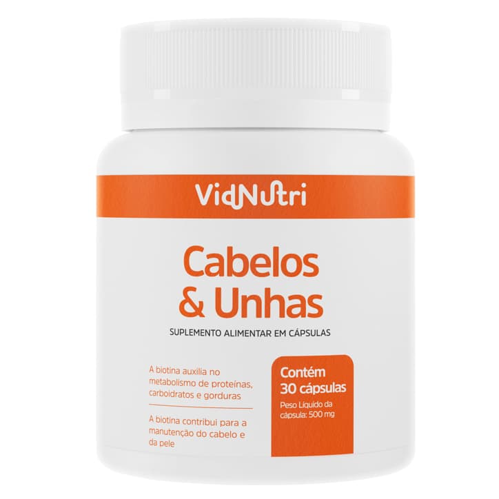 Cabelos e Unhas com Vitaminas- VIDNUTRI