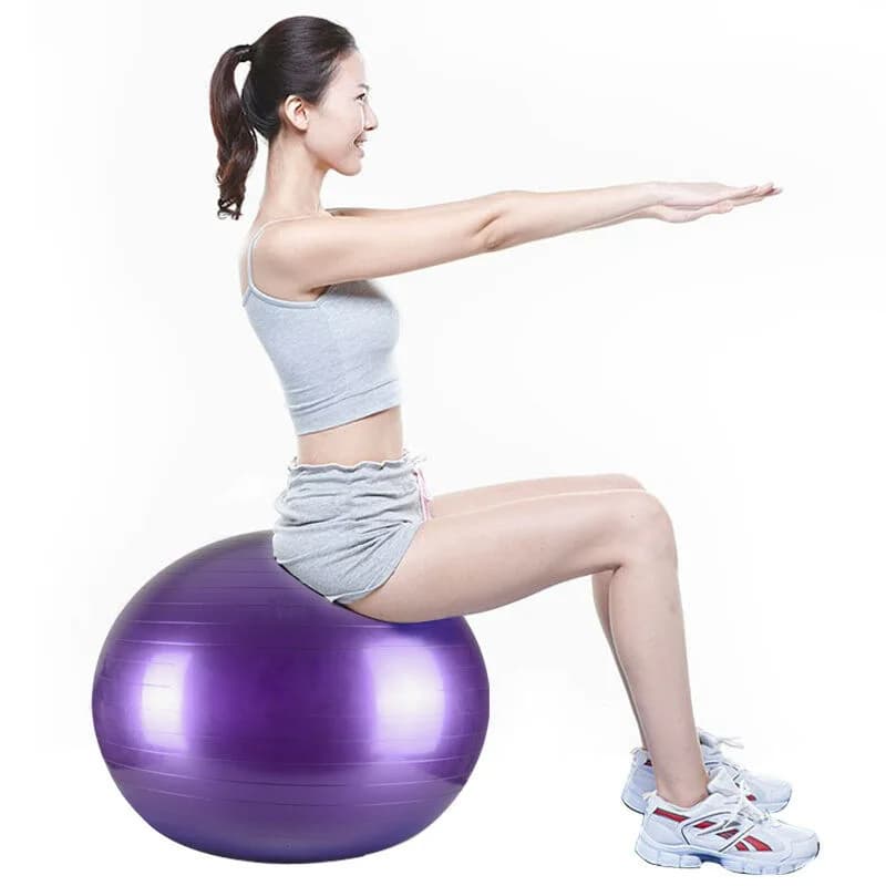Bola de Ginástica Suíça Yoga Pilates 65cm sem bomba Resistente