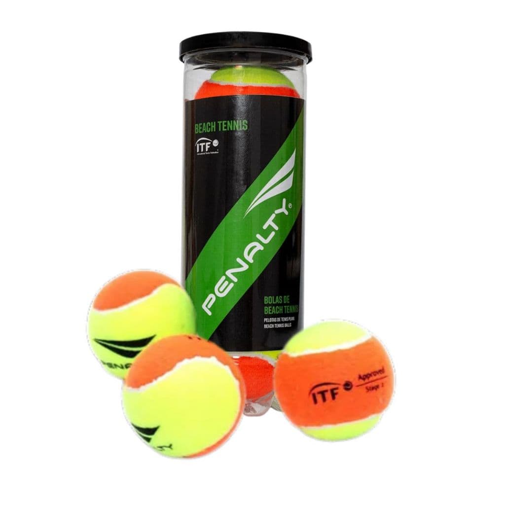 KIT 3 BOLAS TUBO PRESSURIZADO BOLINHAS BEACH TENNIS PENALTY