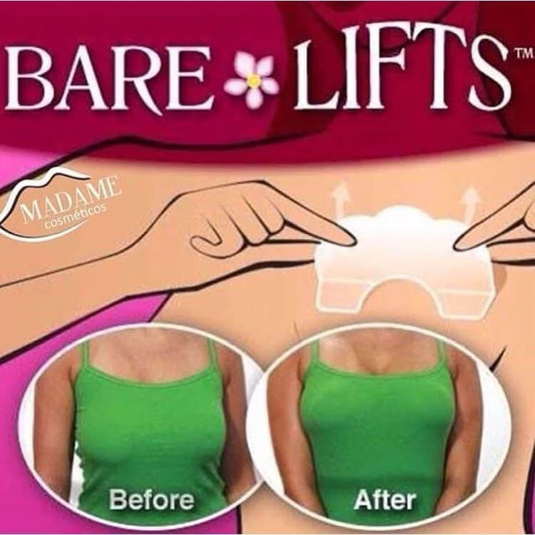 Adesivo até 100 Peças  em silicone,fita adesiva invisível elevador de peito Baré Lifts