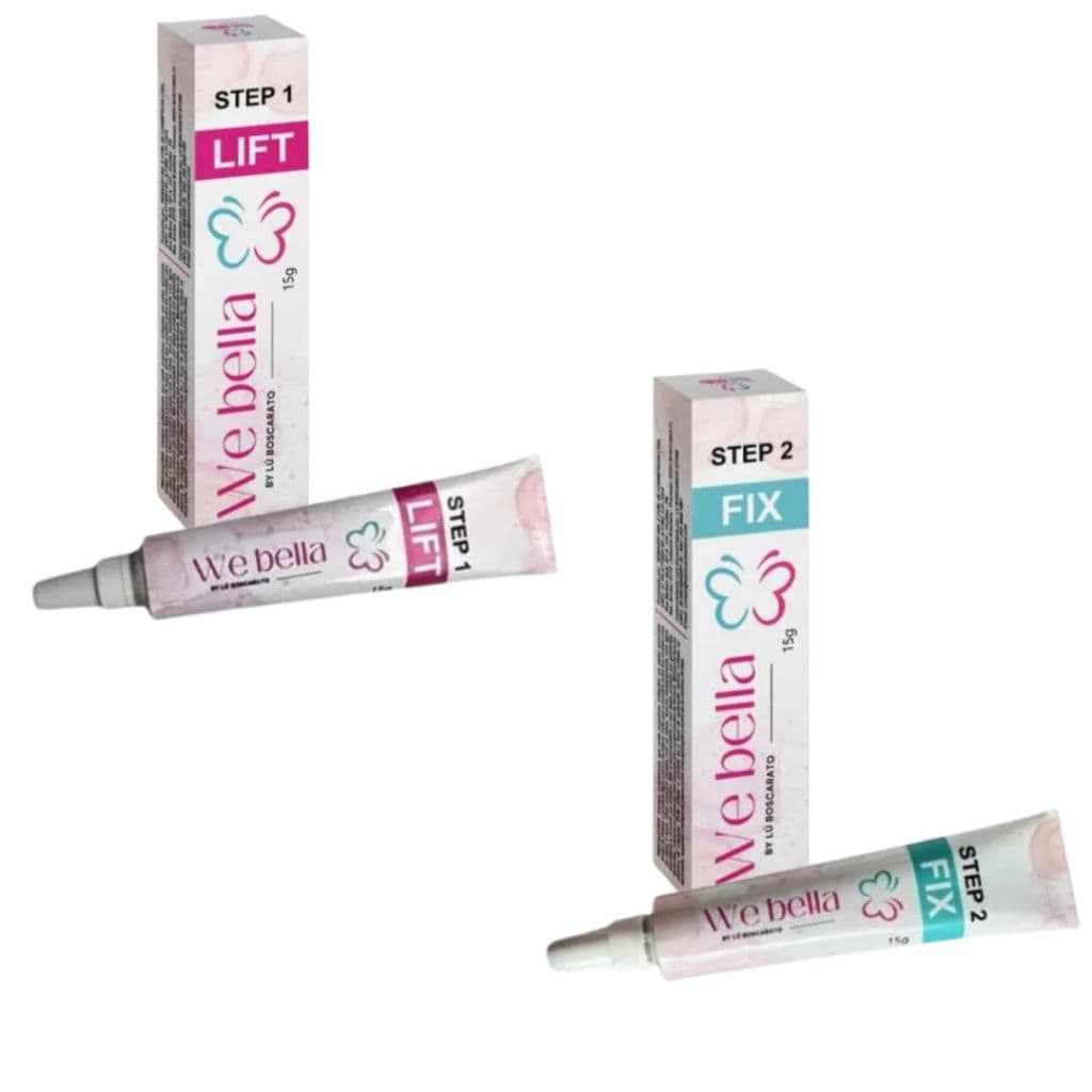 Passo 1 e 2 We Bella Lash Lifting e Brow Lamination