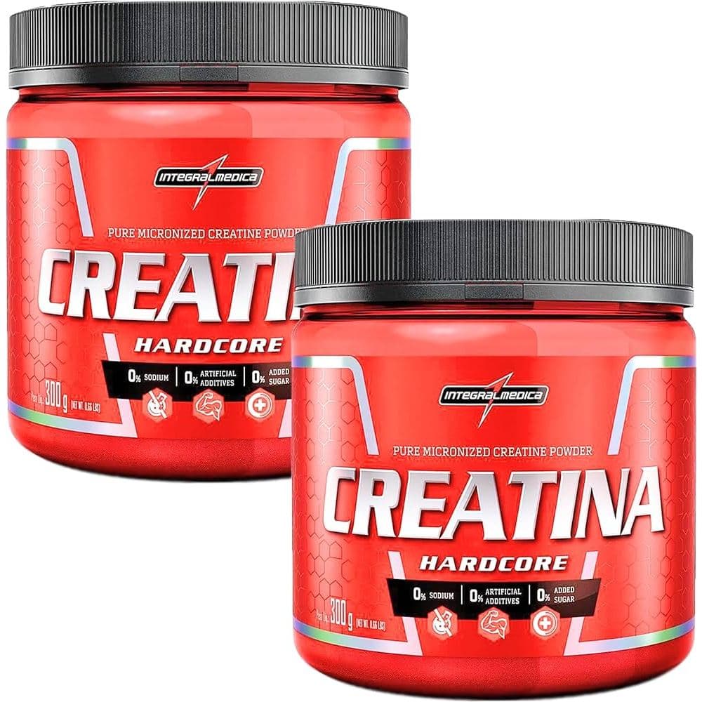 Kit 2x Creatina Monohidratada 300g Integral Medica - Sem Sabor