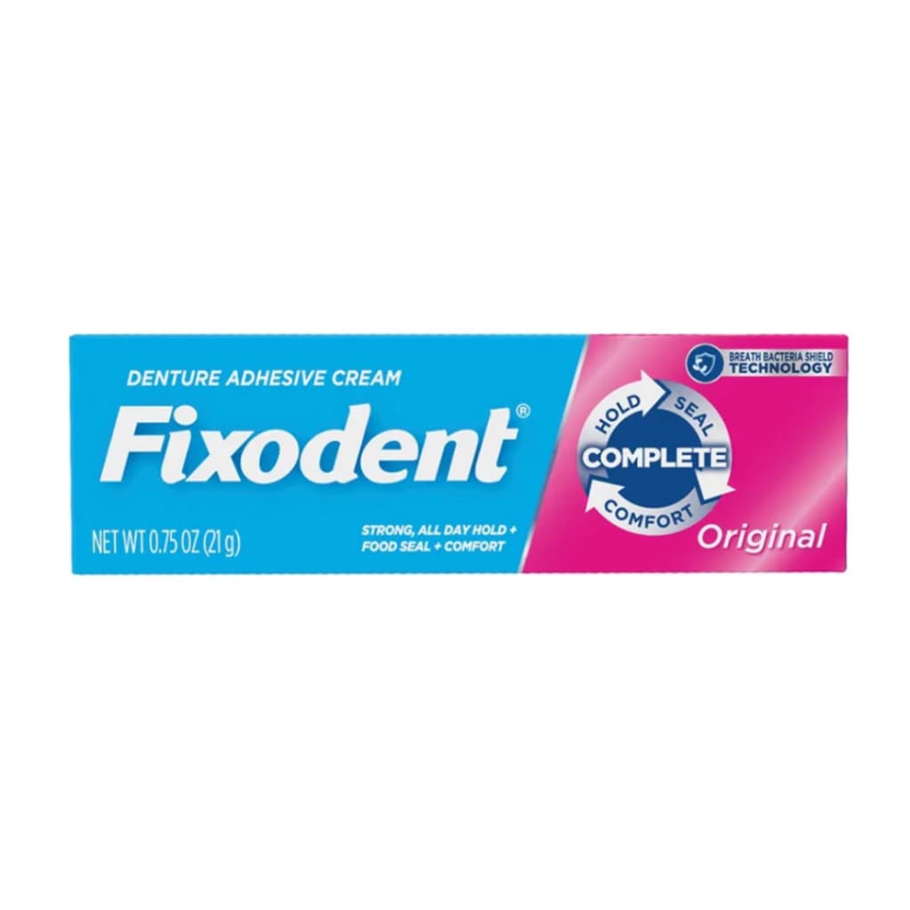 Creme Adesivo Para Dentadura Fixodent Original 21g