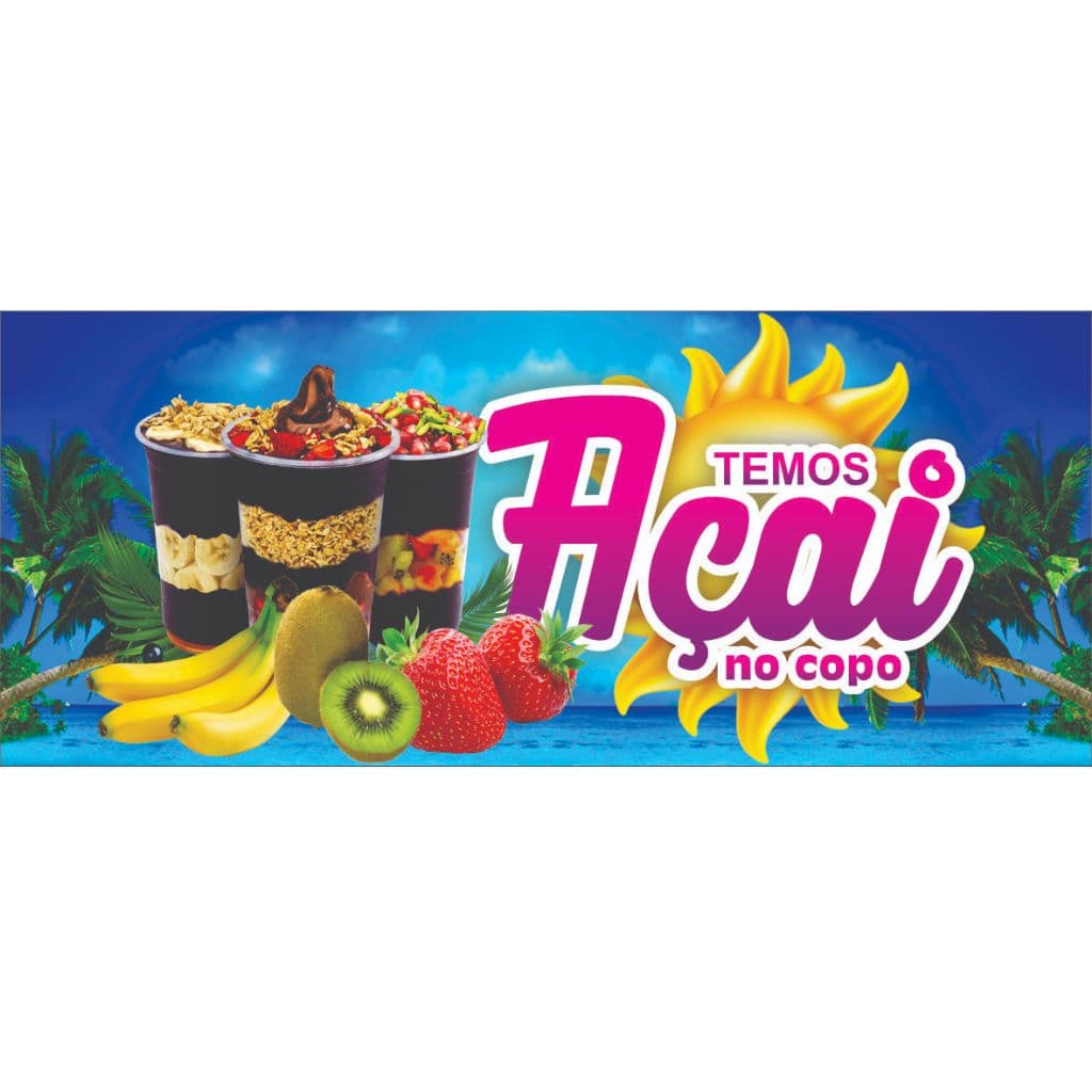 Faixa temos açaí - 50x1,20