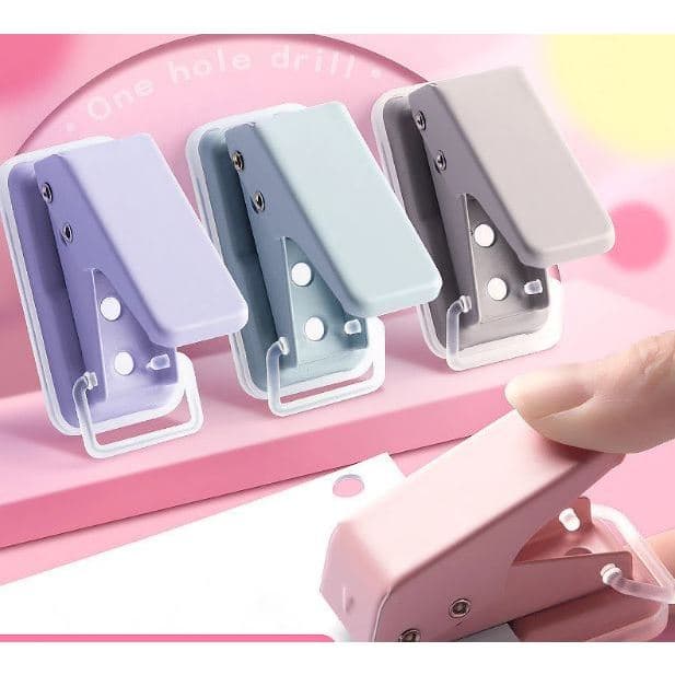 Mini Furador / Perfurador Único Para Fichário Perfurador Portátil Furo Redondo 6mm