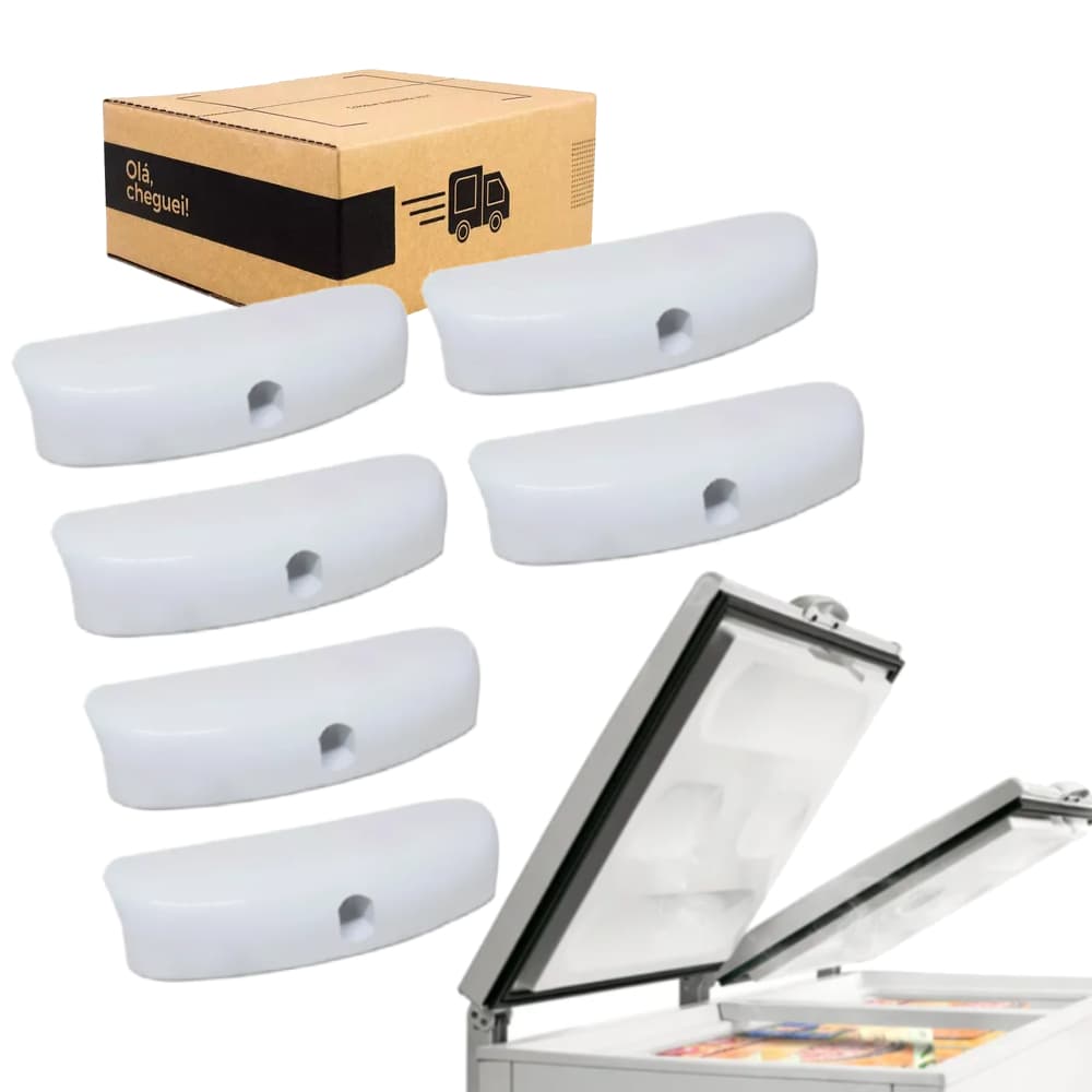Kit Puxadores Da Tampa Freezer Compatível Com Metalfrio