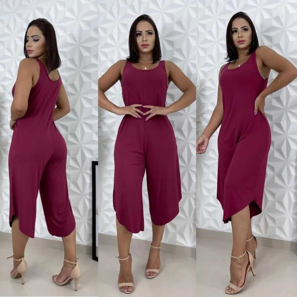 Macacão pantacur regata, liso e listrado, tamanho único g, veste do 40 ao 42.