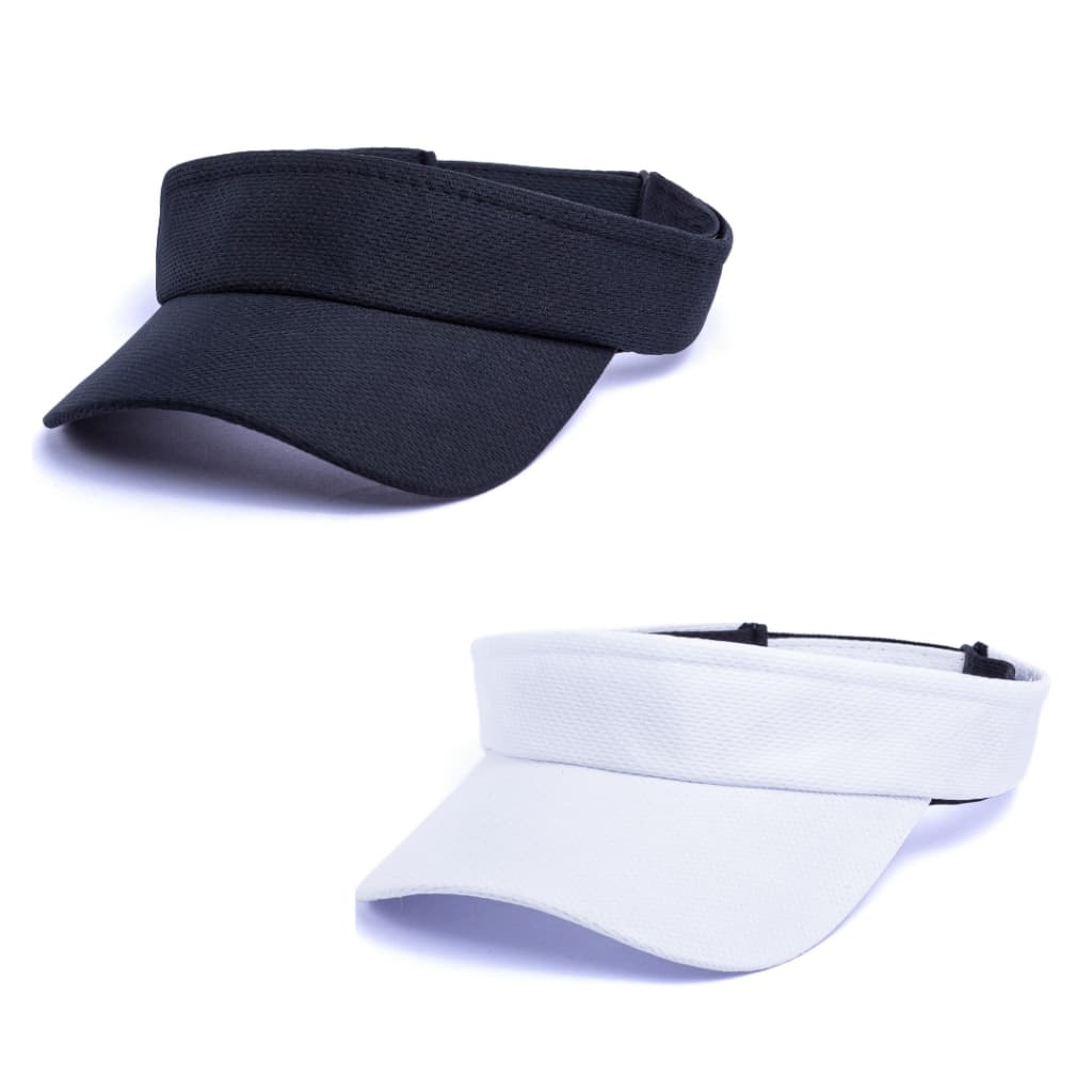 Kit 2 Viseira Proteção UV Esportiva Ajustável Chapéu De Verão
