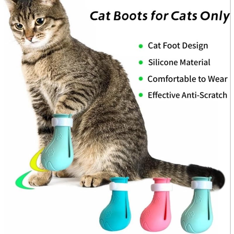 Bota para gatos protetor garras - Ajustável a sua escolha.