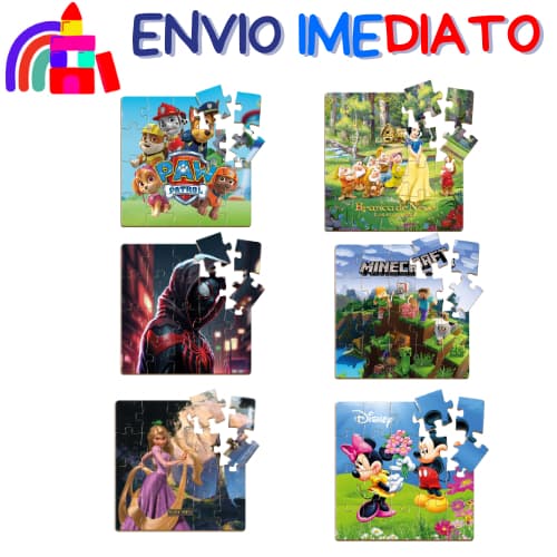 Jogos Quebra Cabeça Infantil - Em Madeira Mdf - 20 Peças- Criança - Pode Escolher