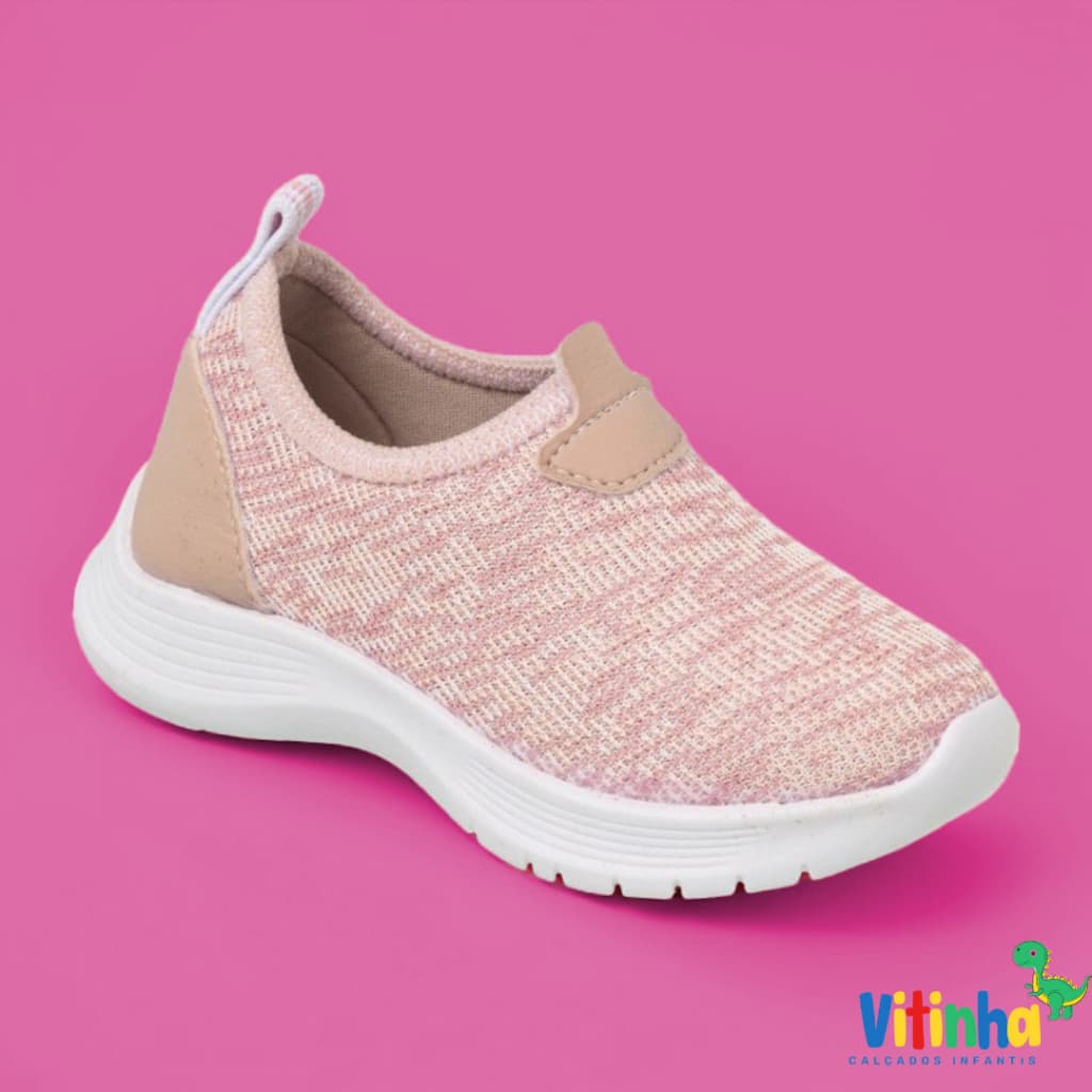 Sapatinho Tenis Infantil Meia Menina Calce Fácil Volta as Aulas Princesa Varias Cores