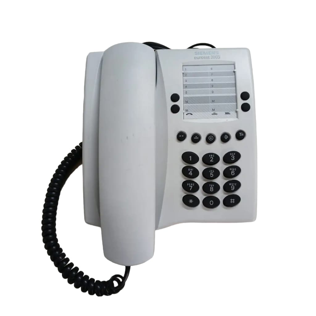 TELEFONE SIEMENS 3005 EUROSET SEMI NOVO BR./Branco