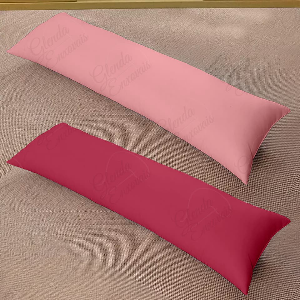 Par de Fronhas para Travesseiro de Corpo Xuxão 1,40 x 0,40m - Cores Mistas