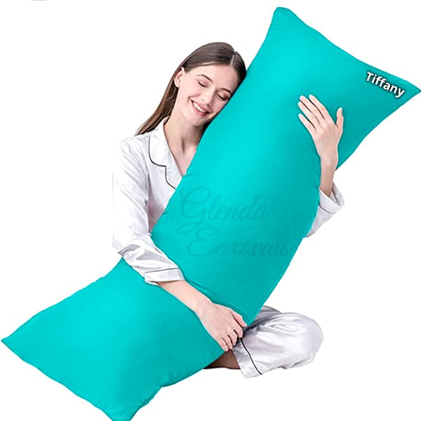 Kit 2 Fronhas para Travesseiro de Corpo Percal Flex 400 Fios com Zíper