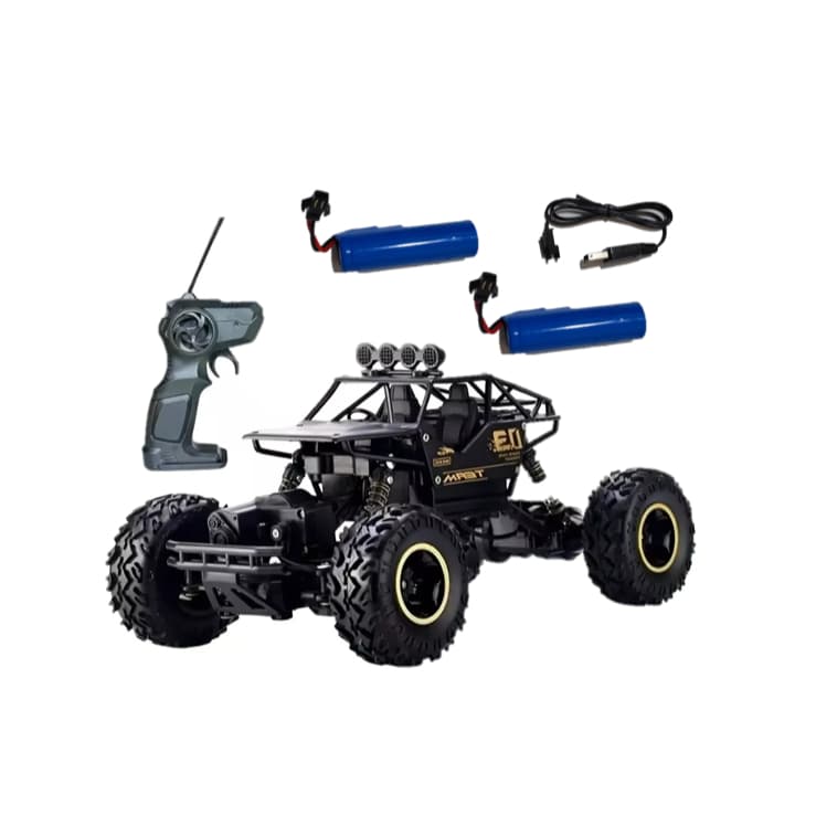 Carrinho Controle Remoto Monster Truck 4x4 Rock Crawler  02 BATERIAS+ BRINDE Presente Natal
