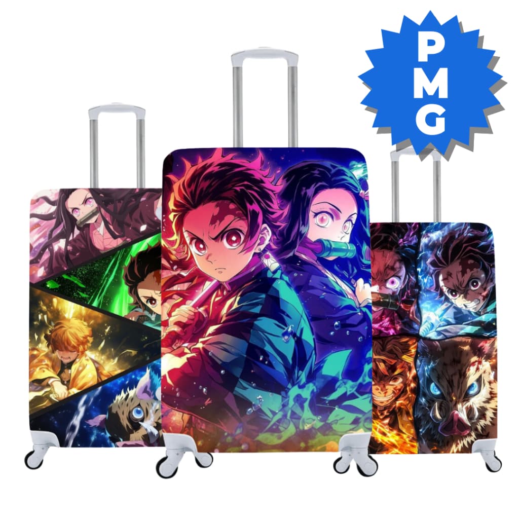 Capa De Mala Demon Slayer Protetora Elastica para 10kg 23Kg ou 32Kg (01)