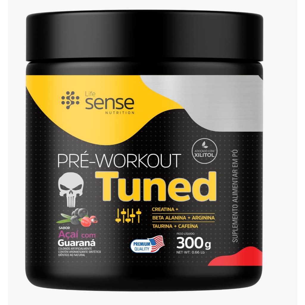 Pre Treino Tuned 300gr Sabores - Life Sense Nutrition