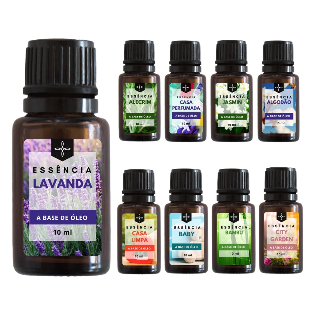 Essência a Base de Óleo para Aromatizador e Difusor Elétrico 10ml - Escolha a Sua