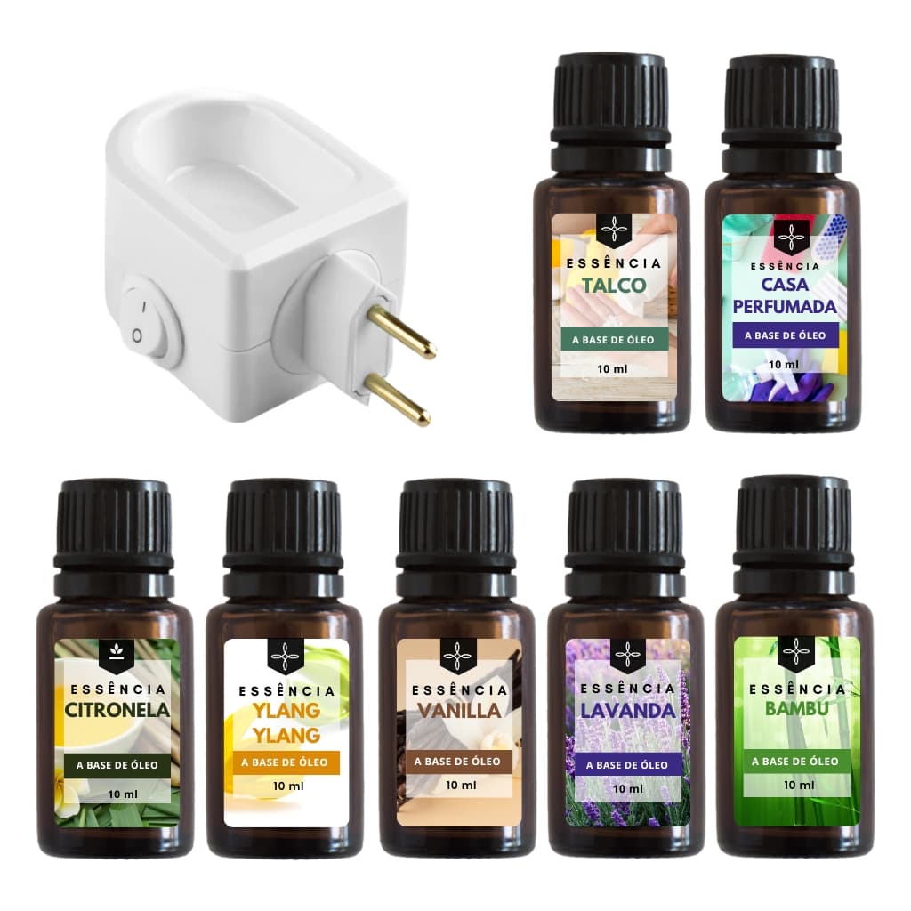 Essência a Base de Óleo para Aromatizador Velas Difusor Elétrico 10ml  - Diversas Fragrâncias
