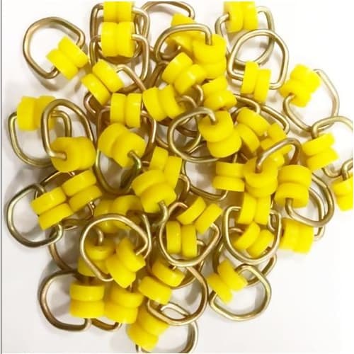 Rodízios Para Trilho Cortina Comum Com 100 Und