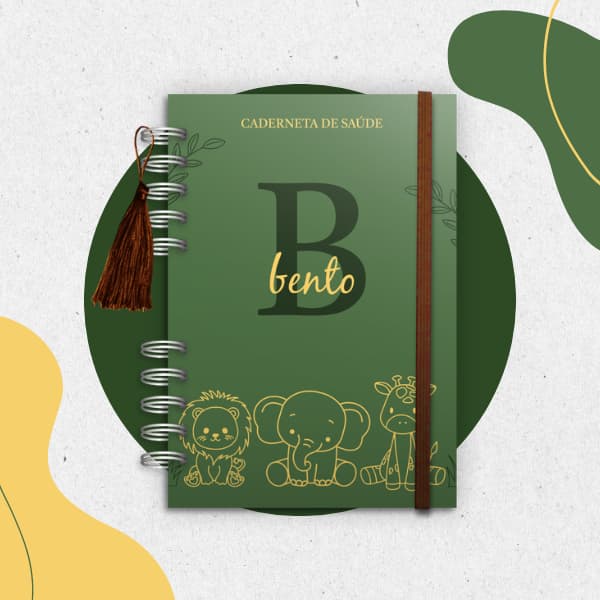 Caderneta de Saúde - Safari Luxo Baby - Personalizada