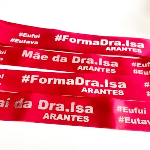 Headband Personalizada - Kit 10 unidades (Formatura, Festas, Evento, Show)