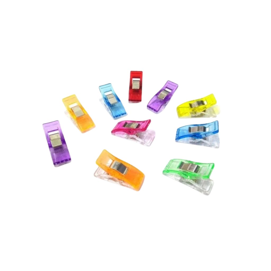 Clipe Colorido Pequeno para Patchwork e Costura com 6 unds