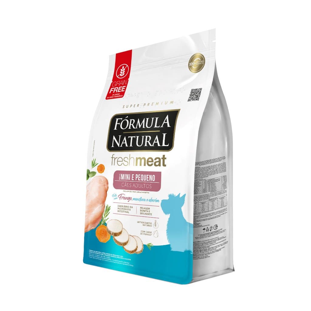 Ração Fórmula Natural Fresh Meat Cães Adultos Porte Mini e Pequeno 10,1kg Adimax