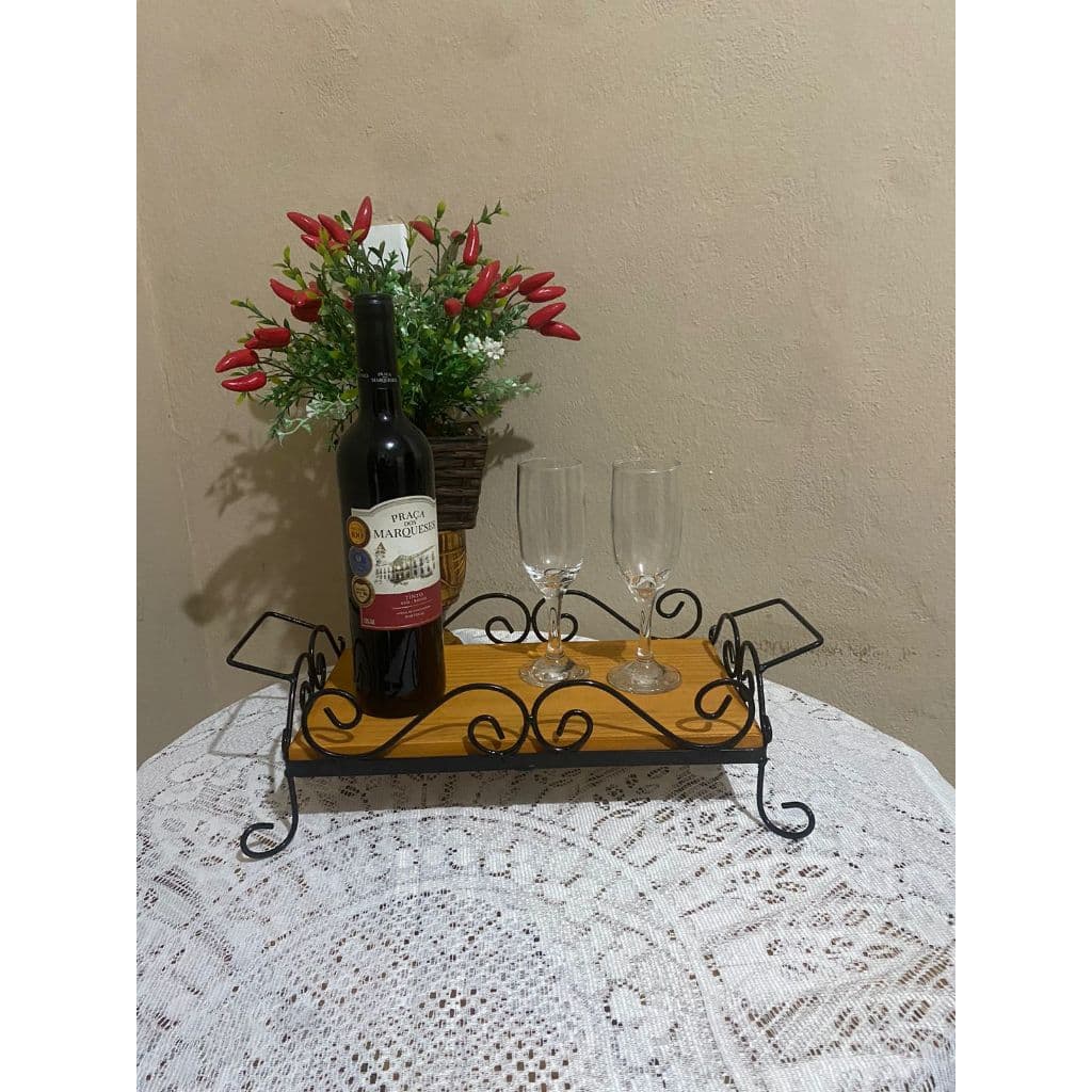 Bandeja Artesanal Pequena para Café Frutas Vinho Jantar PROMOÇÃO DA CASA
