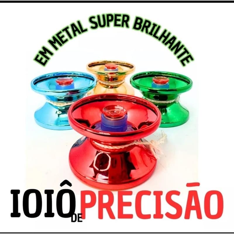 Brinquedo Ioiô Metal Colorido Com Rolamento Yoyo Responsivo Profissional